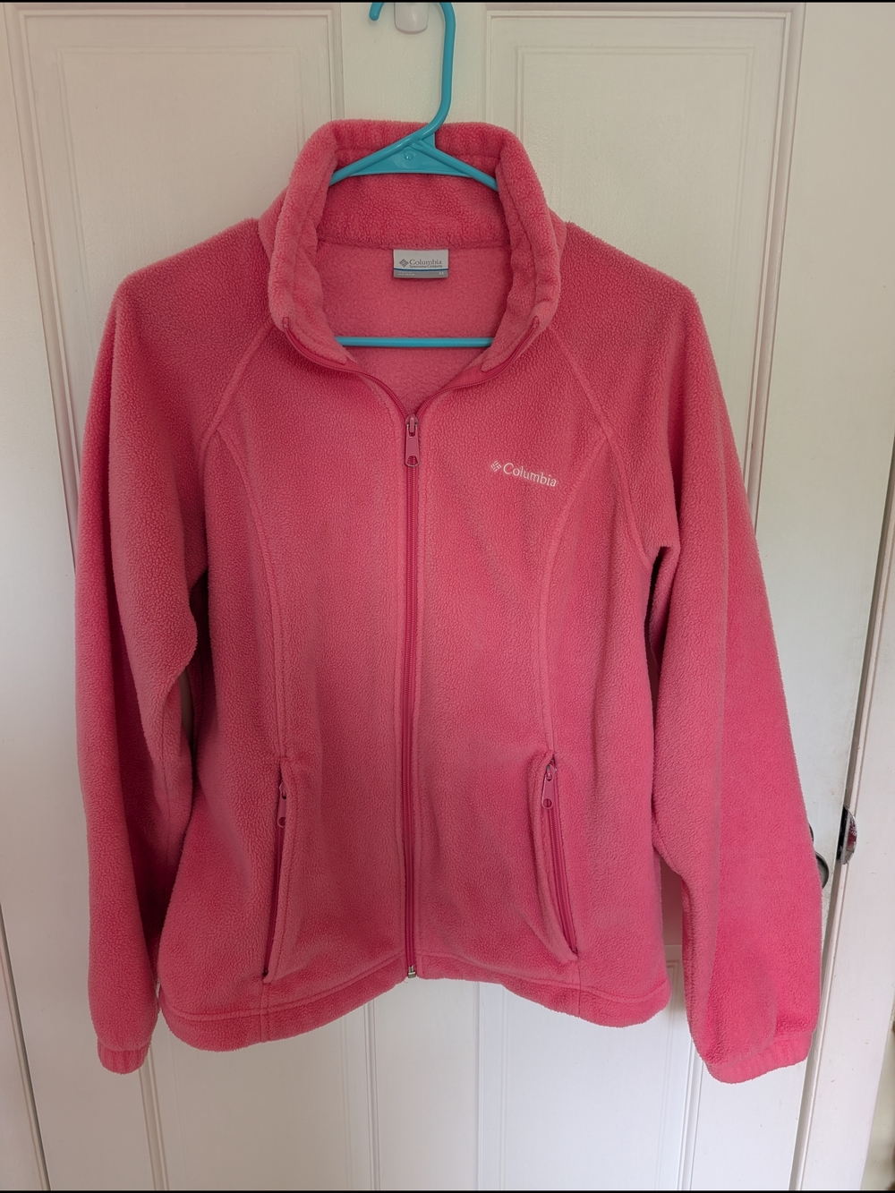 Columbia Pink Full-Zip Fleece Jacket